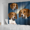 American Foxhound Print Shower Curtains-Free Shipping