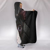 Boston Terrier On Black Print Hooded Blanket