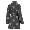 Spinoni Italiani Dog Pattern Print Women's Bath Robe-Free Shipping
