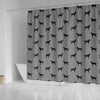 Curly Coated Retriever Dog Pattern Print Shower Curtains-Free Shipping