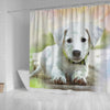 Labrador Puppy Art Print Shower Curtains-Free Shipping