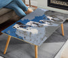 Bulldog Mount Rushmore Print Rectangular Coffee Table