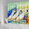Lovely Cockatoo Parrot Print Shower Curtains-Free Shipping