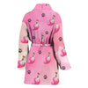 Wire Fox Terrier dog Patterns Print Women's Bath Robe-Free Shipping