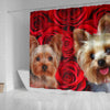 Yorkshire Terrier Print Shower Curtains-Free Shipping