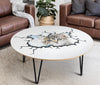 Amazing Cat Art Print Circular Coffee Table