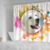 Colorful Labrador Retriever Dog Print Shower Curtain-Free Shipping