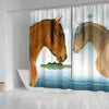Kiger Mustang Horse Art Print Shower Curtain-Free Shipping