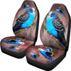 Blue Budgie (Budgerigar) Bird Print Car Seat Covers-Free Shipping
