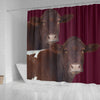 Pinzgauer cattle (Cow) Print Shower Curtain-Free Shipping