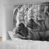 Lovely Bulldog Print Shower Curtains-Free Shipping