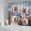 Clumber Spaniel Print Shower Curtains-Free Shipping