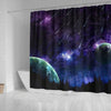 Outer Space Print Shower Curtains-Free Shipping