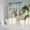 Ayrshire cattle (Cow) Print Shower Curtain-Free Shipping