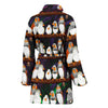 Zebra Finch Bird Pattern Print Women's Bath Robe-Free Shipping