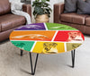 Borzoi Dog Print Circular Coffee Table
