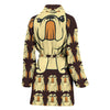 Bulldog Art Pattern Print Women's Bath Robe-Free Shipping
