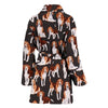 Beagle Dog In Lots Print Women's Bath Robe-Free Shipping