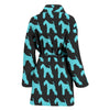 Lakeland Terrier Dog Pattern Print Women's Bath Robe-Free Shipping