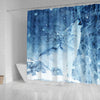 Snowy Wolf Print Shower Curtains-Free Shipping