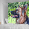 Amazing German Shepherd Dog Art Print Shower Curtains-Free Shipping