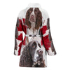 English Springer Spaniel Print Women's Bath Robe-Free Shipping