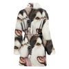 Alaskan Malamute Patterns Print Women's Bath Robe-Free Shipping
