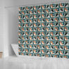 Cavalier King Charles Spaniel Dog With Paws Print Shower Curtains-Free Shipping
