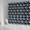 Poodle Dog Pattern Print Shower Curtains-Free Shipping