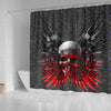 Gun And Skull Print Shower Curtains-Free Shipping