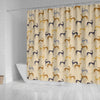 Greyhound Dog Pattern Print Shower Curtains-Free Shipping