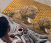 Bloodhound Print Rectangular Coffee Table
