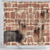 Australian Silky Terrier Print Shower Curtains-Free Shipping