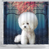 Bichon Frise Print Shower Curtains-Free Shipping