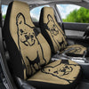 Cute BullDog Print Car Seat Covers-Free Shipping