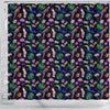 Lovely Parrot Floral Print Shower Curtains-Free Shipping