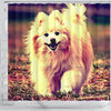 Cute Pomeranian Dog Art Print Shower Curtains-Free Shipping