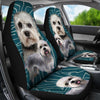 Dandie Dinmont Terrier Print Car Seat Covers-Free Shipping