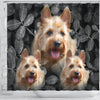 Cute Australian Terrier Print Shower Curtains-Free Shipping