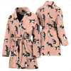 Amazing Border Collie Dog Pattern Print Women's Bath Robe-Free Shipping