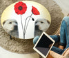 Amazing Central Asian Shepherd Dog Print Circular Coffee Table
