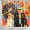 Hovawart Dog Print Shower Curtains-Free Shipping