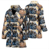 Amazing Pug Dog Print Women's Bath Robe-Free Shipping