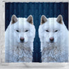 Hokkaido Dog Print Shower Curtains-Free Shipping