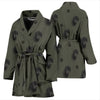 Curly-Coated Retriever Dog Print Women's Bath Robe-Free Shipping