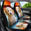 Cute Goldendoodle Dog Print Car Seat Covers- Free Shipping