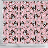 Basset Hound Dog In Lots Print Shower Curtain-Free Shipping