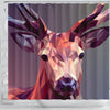Amazing Deer Vector Art Print Shower Curtains-Free Shipping