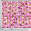 Pink Daisy Flower Print Shower Curtains-Free Shipping