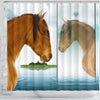 Kiger Mustang Horse Art Print Shower Curtain-Free Shipping